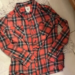 Billabong Vintage Plaid Button-Up Shirt